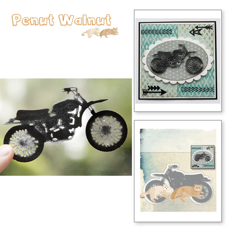 Cool Dad Motor металлические режущие штампы винтажные DIY трафареты для скрапбукинга