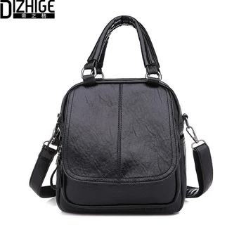 

DIZHIGE Women Small Backpack Waterproof PU Leather Shoulder Bag For Teenage Girls Fashion Trend Female School Backpack Mochila