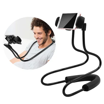 

360 ° Rotating Lazy Phone Holder Universal Hanging Neck Stand Bendable Suitable for Mobile Phone Tablets Portable Stand