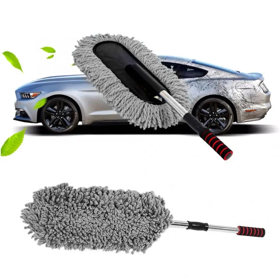 ZTB Автомобильная щетка для очистки стекла Duster Выдвижная восковый порошок моющийся драг