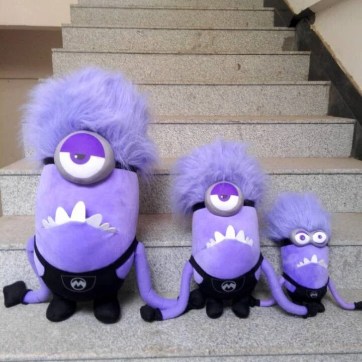 

Wholesale Purple Minions Plush Doll Despicable Me Same Paragraph Fun Stuffed Toys ChildrenChildren's Peluche Gift