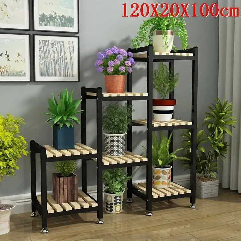Version A Estante лестница стойка в помещении Balkon для Estanteria Para Plantas Dekoration балкон цветок Stojak Na Kwiaty стойки завод полка - Цвет: Version A