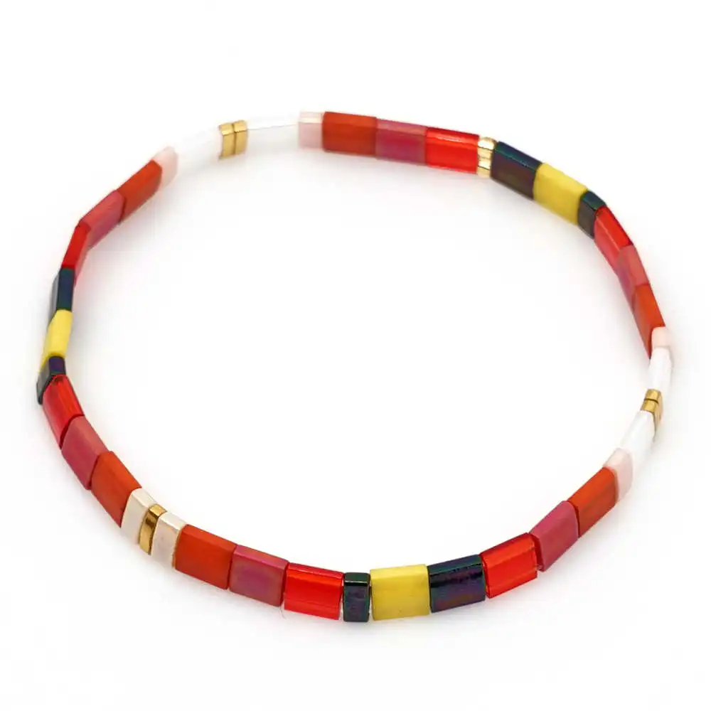 Go2boho MIYUKI Tila браслеты браслет дружбы Женская повязка Pulseira Mujer Femme богемный Летний Пляжный ювелирный - Окраска металла: TL-B190024A