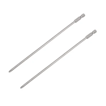 

uxcell Phillips Bits 1/4-Inch Hex Shank 200mm Length Cross 4PH2 Magnetic Screw Driver S2 Screwdriver Bit 2Pcs