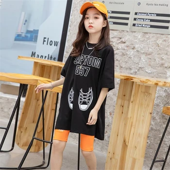 

Girls' suit 2020 summer wear new style with Hong Kong wind loose western style T-shirt breeches suit