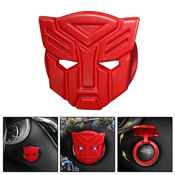 

Freeshipping Iron Man Creative Car Sticker Universal Car Engine Start Stop Push Button Switch Cover Decorative Trim Decal