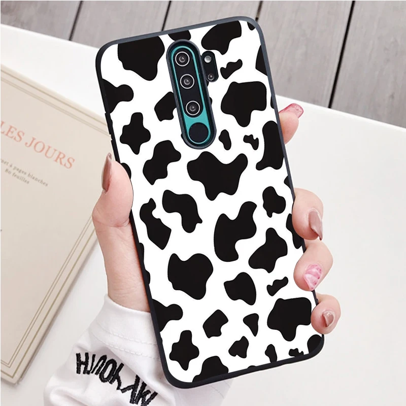 Bò Đốm Đen Dẻo Silicone Ốp Lưng Điện Thoại Redmi Note 8 7 Pro S 8T Cho Redmi 9 7A Bao cases for xiaomi blue