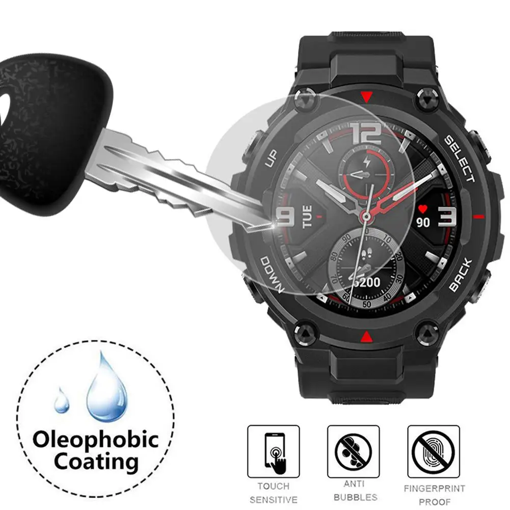 

2PCS Smart Watch Screen Protective Film For Huami Amazfit T-REX Anti-scratch Soft Film Screen Protector Smartwatch Accessories