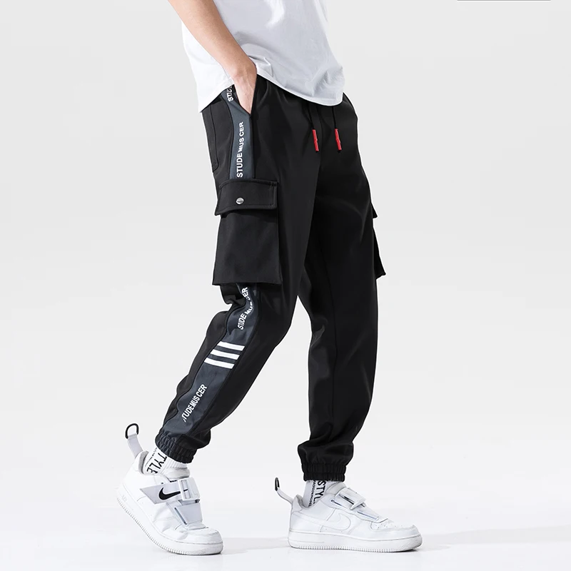 Harajuku Jogging Pants Men Japanese Streetwear Military Cargo Pants Hip Hop Techwear Trousers Sweatpants for Male Korean Clothes