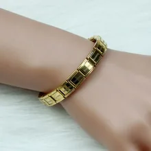 Новинка, браслеты для женщин и мужчин, серебряный золотой браслет, браслет из нержавеющей стали, пара браслетов, модные ювелирные изделия оптом