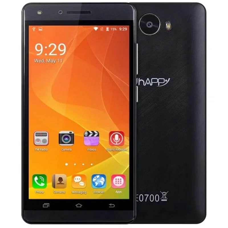 UHAPPY V5 смартфон 1 Гб ОЗУ 8 ПЗУ 5 0 &quot3g WCDMA MTK6580 четырехъядерный Android 1800 мАч Мп + wifi gps