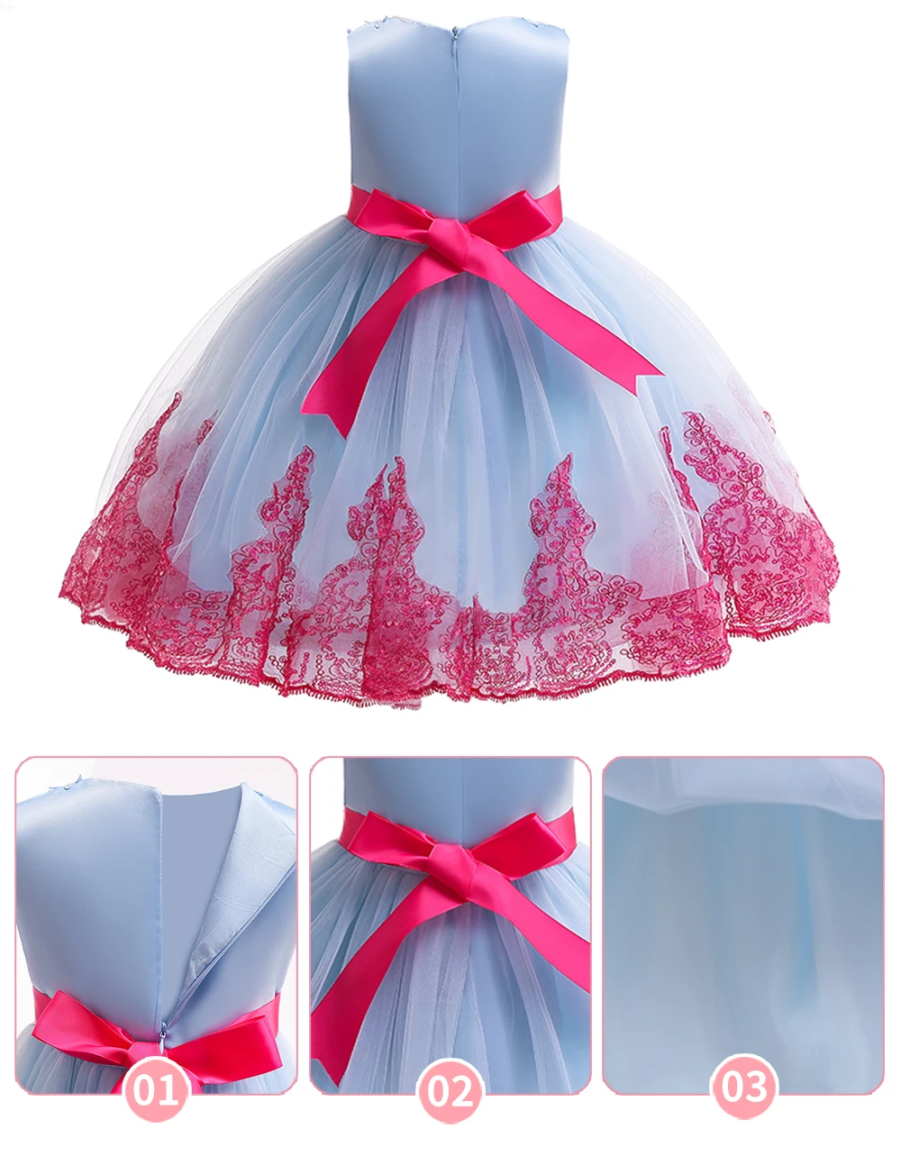 Детское торжественное платье принцессы для девочек на свадьбу; школьная одежда для выступлений; костюм-пачка для девочек; вечерние сетчатые праздничные платья
