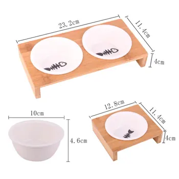 

Pet Cat Dog Feeders Bowls Antiskid Ceramic Tableware Pet Food Water Bowl High Grade Pet Supplies Dog Cat Bowl