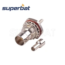 Superbat 2шт 75 Ом байонетное гнездо разъем обжимной переборки уплотнительное кольцо для коаксиального кабеля RG179, RG174, RG316, LMR100