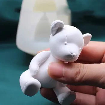 

Cute bear shape Silicone mold Concrete diy Aromatherapy Gypsum Plaster crafts Animal shape Clay mould
