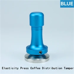 54mm Bottomless Coffee Portafilter Barista Tool with Filter Basket (53mm-blue)