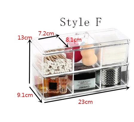 Acrylic Make Up Organizer Combinable Transparent Makeup Organizer Organize Home storage Storage Box Cosmetic Organizer Drawers 