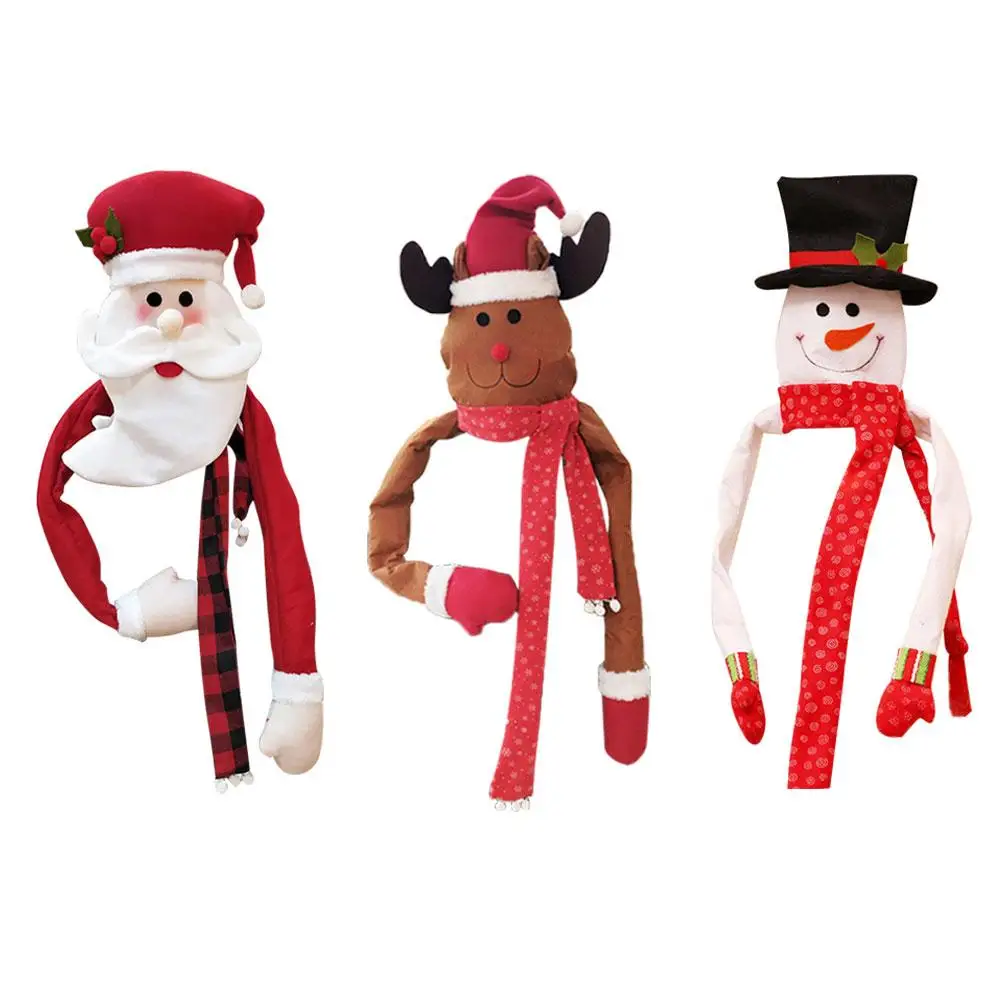 

2020 Christmas Tree Decorations Christmas Santa Hat Tree Top Decorations