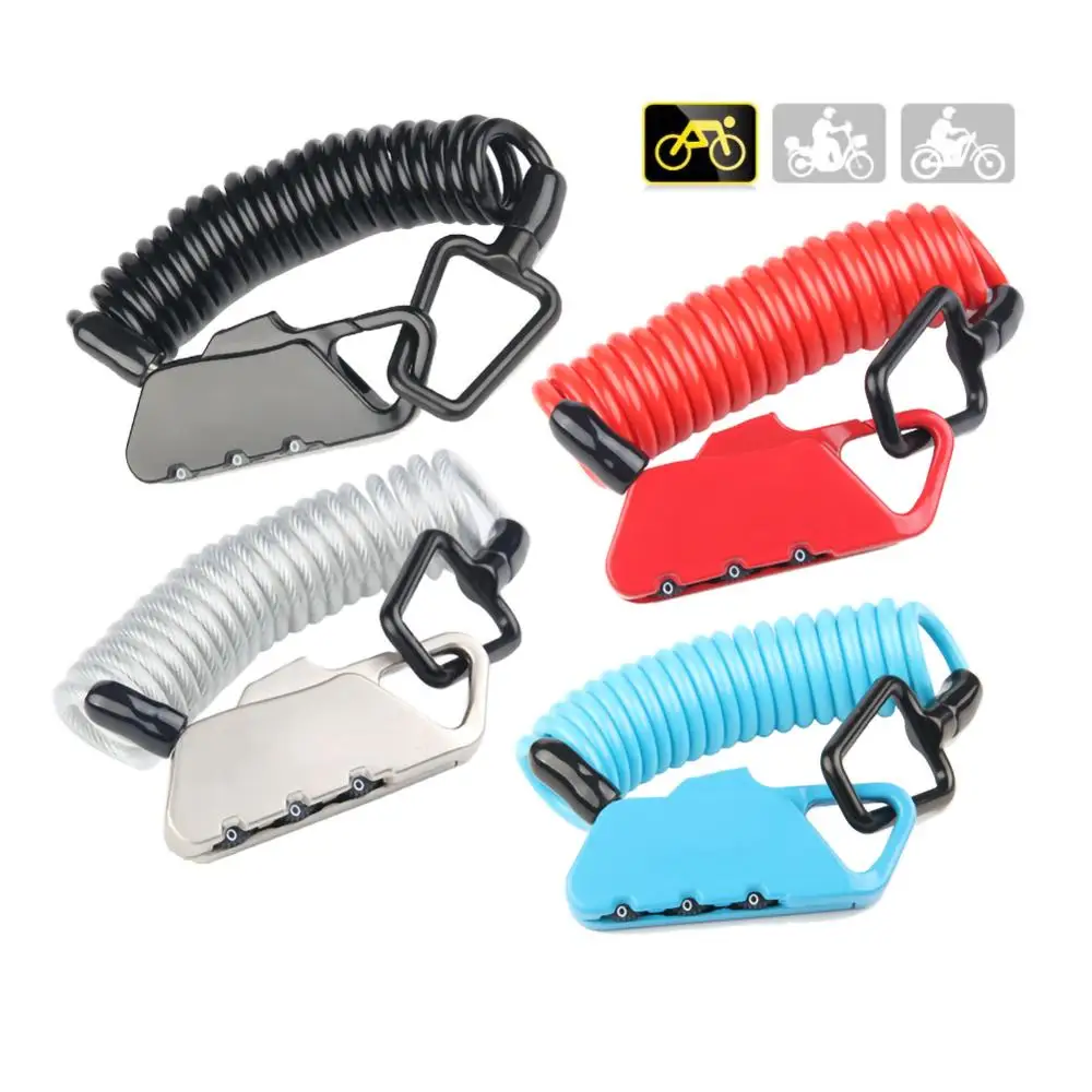 Велосипедный замок с пружинным дисковым кабелем проволочный безопасности