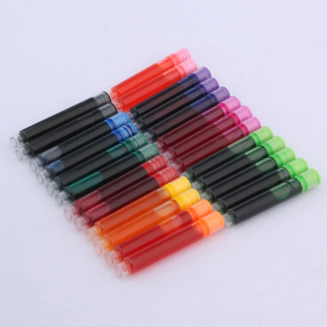 Black / Blue 30 Pieces Black Fountain Pen Ink Cartridges 3.4mm Diameter for  Ink Pen / High quality ink Pen - AliExpress