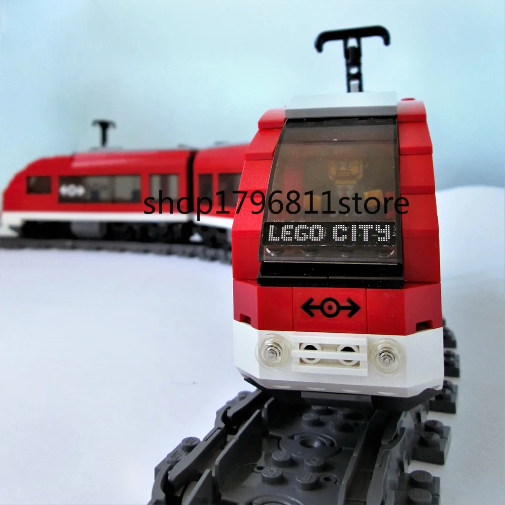 28032, 763 шт, набор моделей для скоростного пассажирского поезда Technic City, строительный блок, 763 шт, кубики, игрушки в подарок, совместимы с городским 7638
