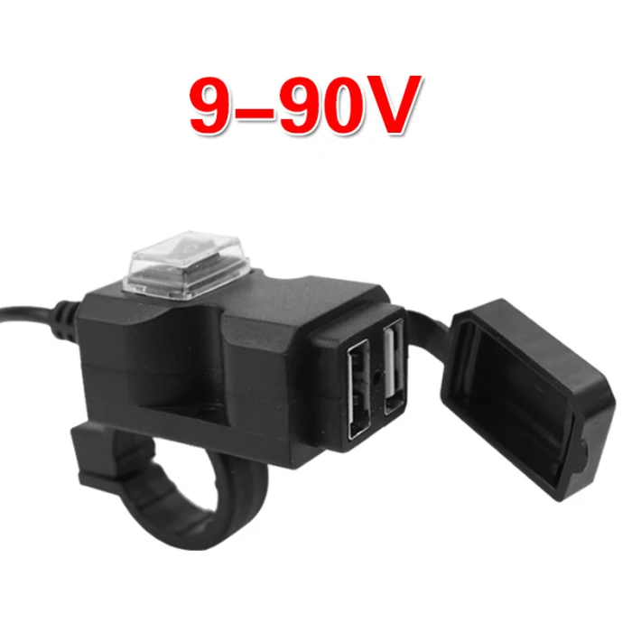 Мотоцикл телефон Duals-USB зарядное устройство водонепроницаемый адаптер питания розетка NJ88