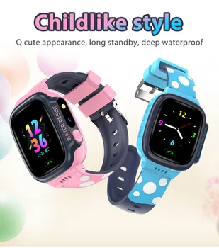 

Y92 Childre's Smart Watch 1.44 Inch Screen WiFi Positioning GPS Waterproof Photo Music SOS Call Anti-Lost Watch Children Clock