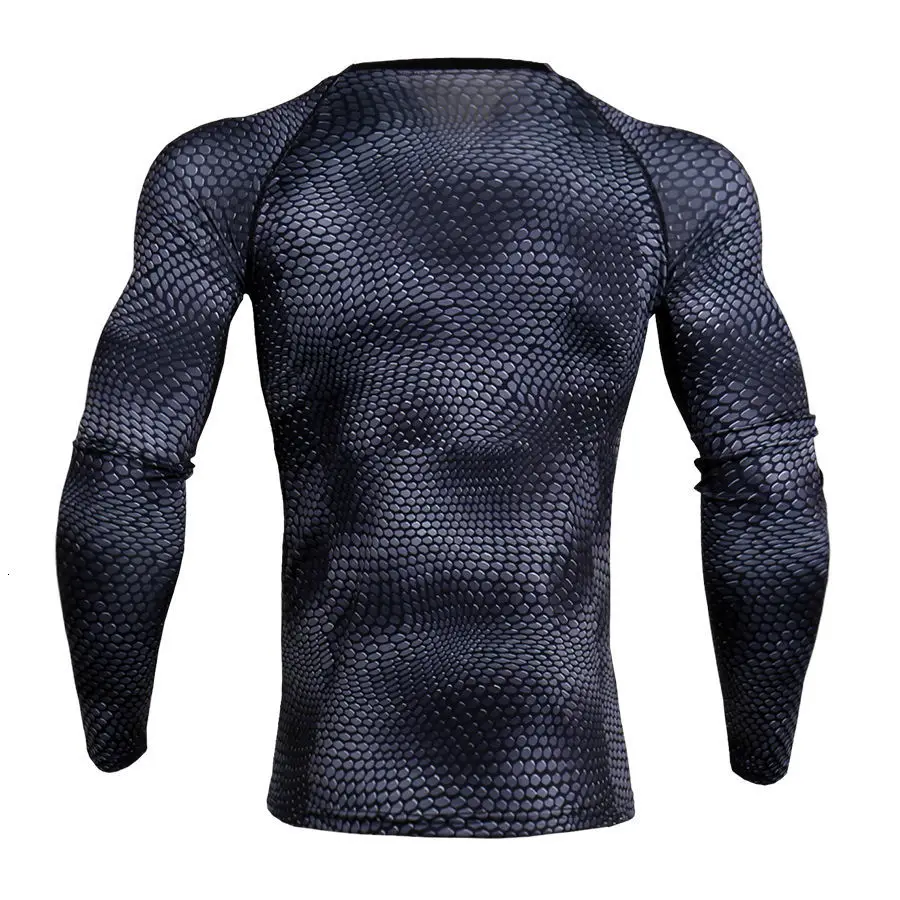 rashguard MMA compression clothing suit Tops& Tees base layer leggings men thermal underwear Bodybuilding crossfit T-Shirt