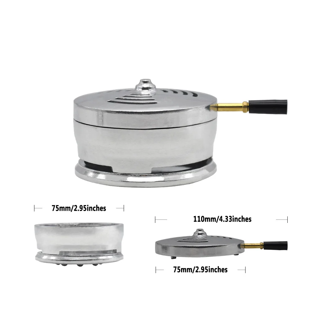 Metal Material Charcoal Stove signal shape hole Accessories Windproof Tobacoo Hookah Shisha Charcoal Holder