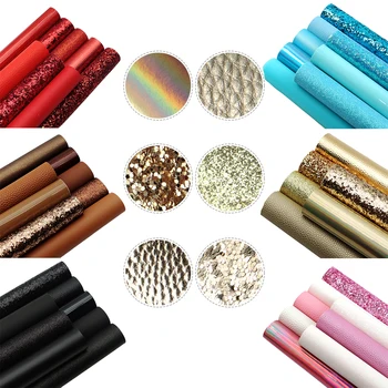 

Leather Suit Faux Leather Fabric Chunky Glitter Fabric for Hairbow Bags Synthetic Leather Diy Accessories Material Vinyl Fabric
