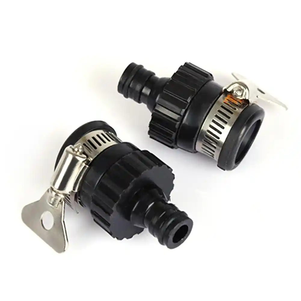 Plastic Garden Hose Pipe Tap Connector Mixer Practical Kitchen Bath Tap Faucet Adapter Universal Quick Connector With A Clamp Garden Water Connectors Aliexpress