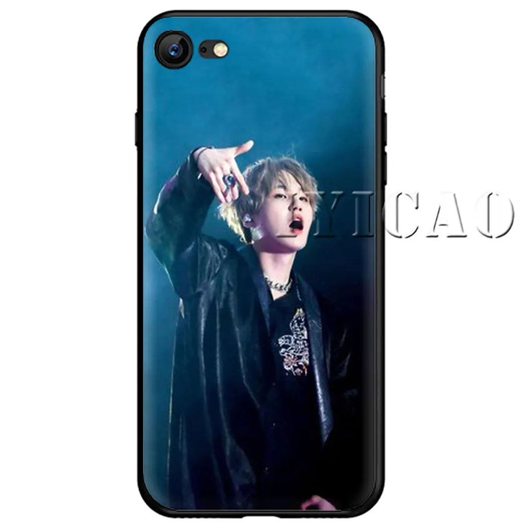 Min yoongi gatito Мягкий силиконовый чехол для телефона для iPhone 5 6 7 8 11 5S 6s 6s Plus 7Plus 8Plus X XS XR XSMax 11 Max 11 Pro - Цвет: 2