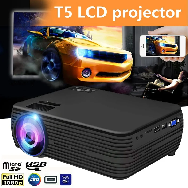 

Mini Projector 7000 Lumens 1080P FHD Wifi bluetooth Home Theater Android 6.0 X5 Audio Speaker Home Theater Cinema