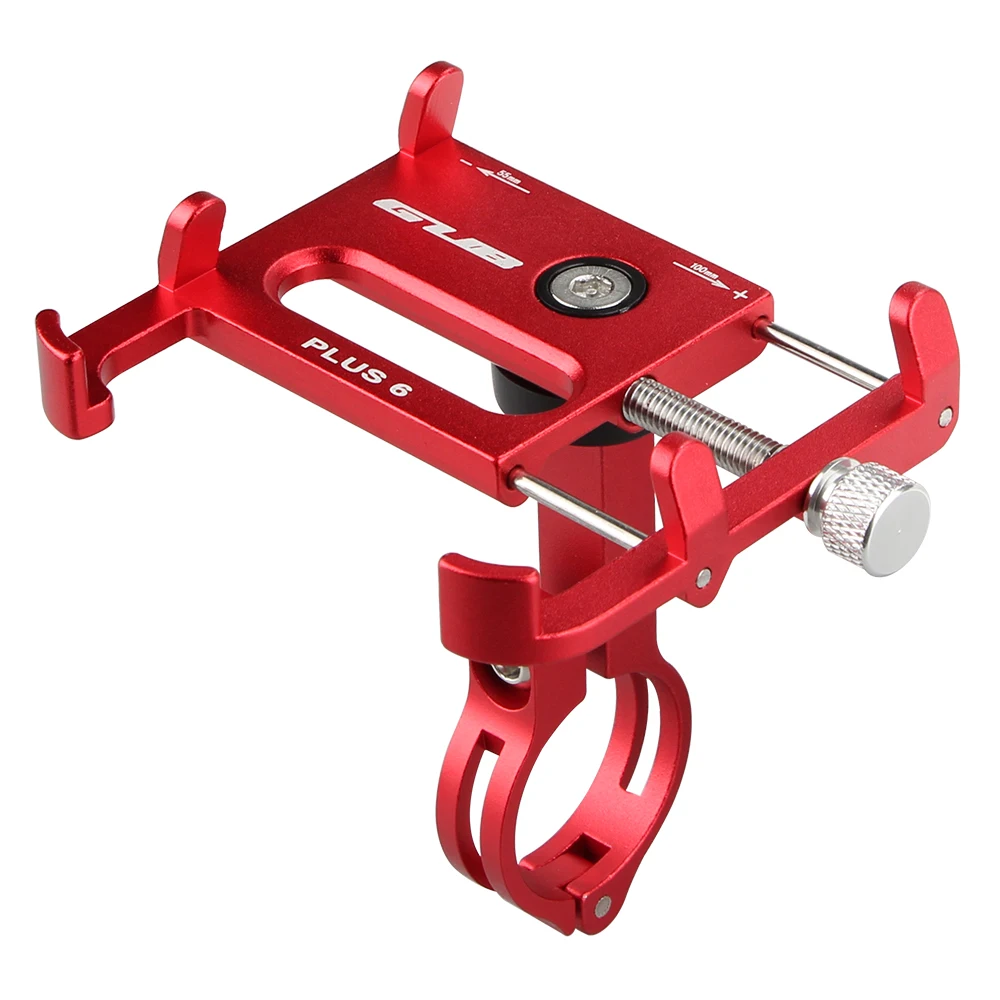 red GUB 360 вращающийся алюминиевый Mtb велосипедный держатель для телефона с поддержкой gps для смартфона - Цвет: red