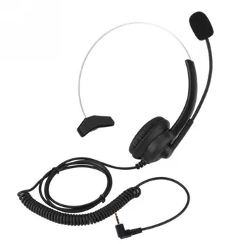 

Call Center Headset With Microphone 2.5/3.5mm Plug Telephone Voice Interphone Headphone For Computer PC Game Volume Control