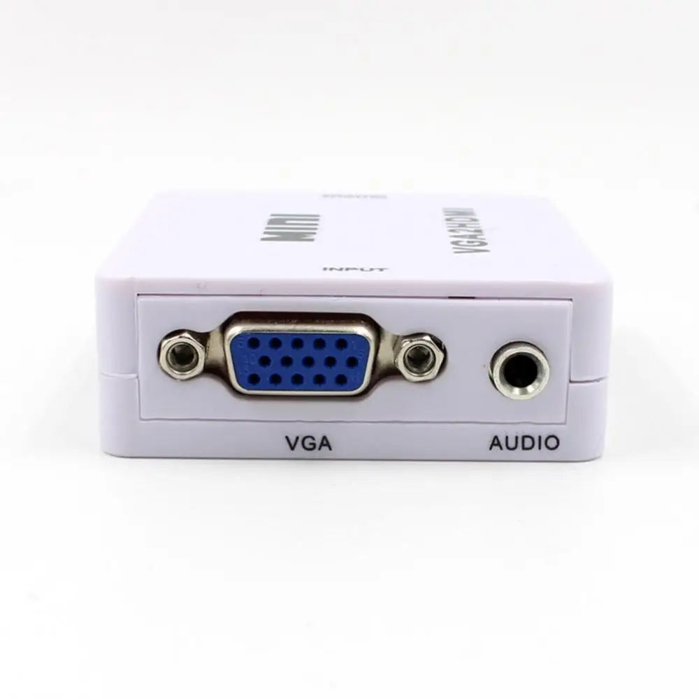Новый мини преобразователь из VGA в HDMI VGA2HDMI адаптер 1080P зарядный кабель конвертер