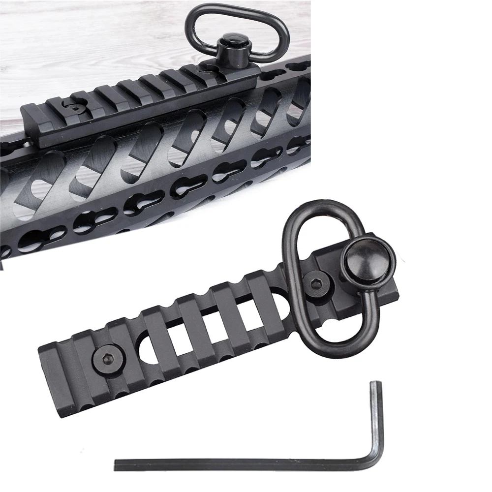 Тактический Keymod Rail Mount Picatinny Weaver Sections 8 слотов крепление база с QD Слинг поворотный