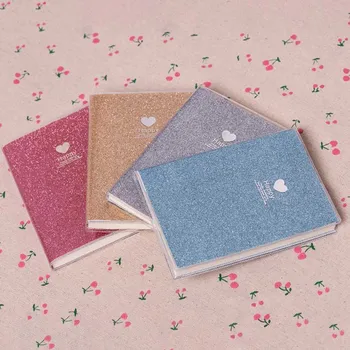 

Creative Love PVC Notebook Paper Diary School Shiny Cool Kawaii Notebook Paper Agenda Schedule Planner Sketchbook Gift For Girl