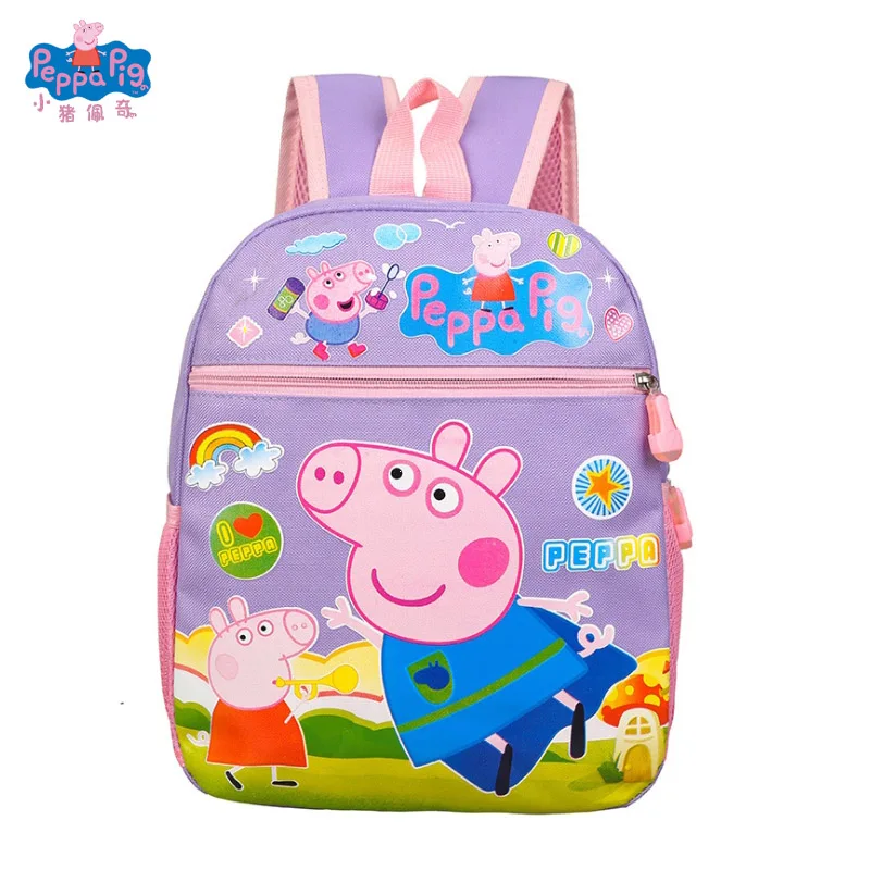 Peppa Игрушка Свинья сумка Джордж Пегги мультфильм фигура Плюшевый Рюкзак Студенческая школьная сумка Дети обучения Образование лучший подарок игрушка - Цвет: 4
