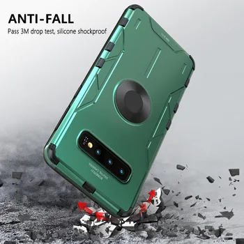 

Shockproof Armor For Samsung Galaxy S20 Plus Case Metal Aluminum Silicone Hard Cover For Samsung Note10 Plus Finger Ring Case