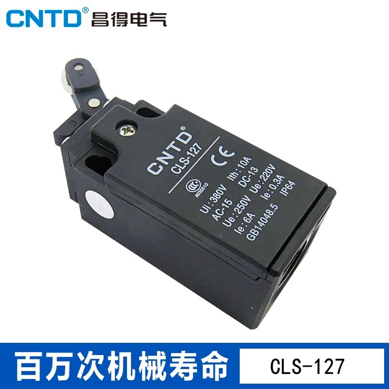 

CNTD CLS Series interruptor de lнmite de viaje resistente al agua correa de aceite polea momentбneo 1NO1NC 10A 250V Ip65 CLS-127