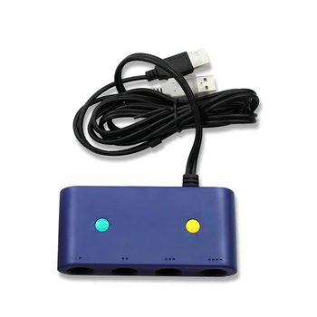 

For Gamecube Controller Adapter For Nintendo Switch Pc 4 Ports With Turbo And Home Button Mode No Driver