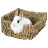 Natural Grass Hamster Bed Mat Rabbit Grass Mat Nest Cage Safe Chew Toy For Guinea Pig Rabbit Woven Bed Pets House Pet Supply 1