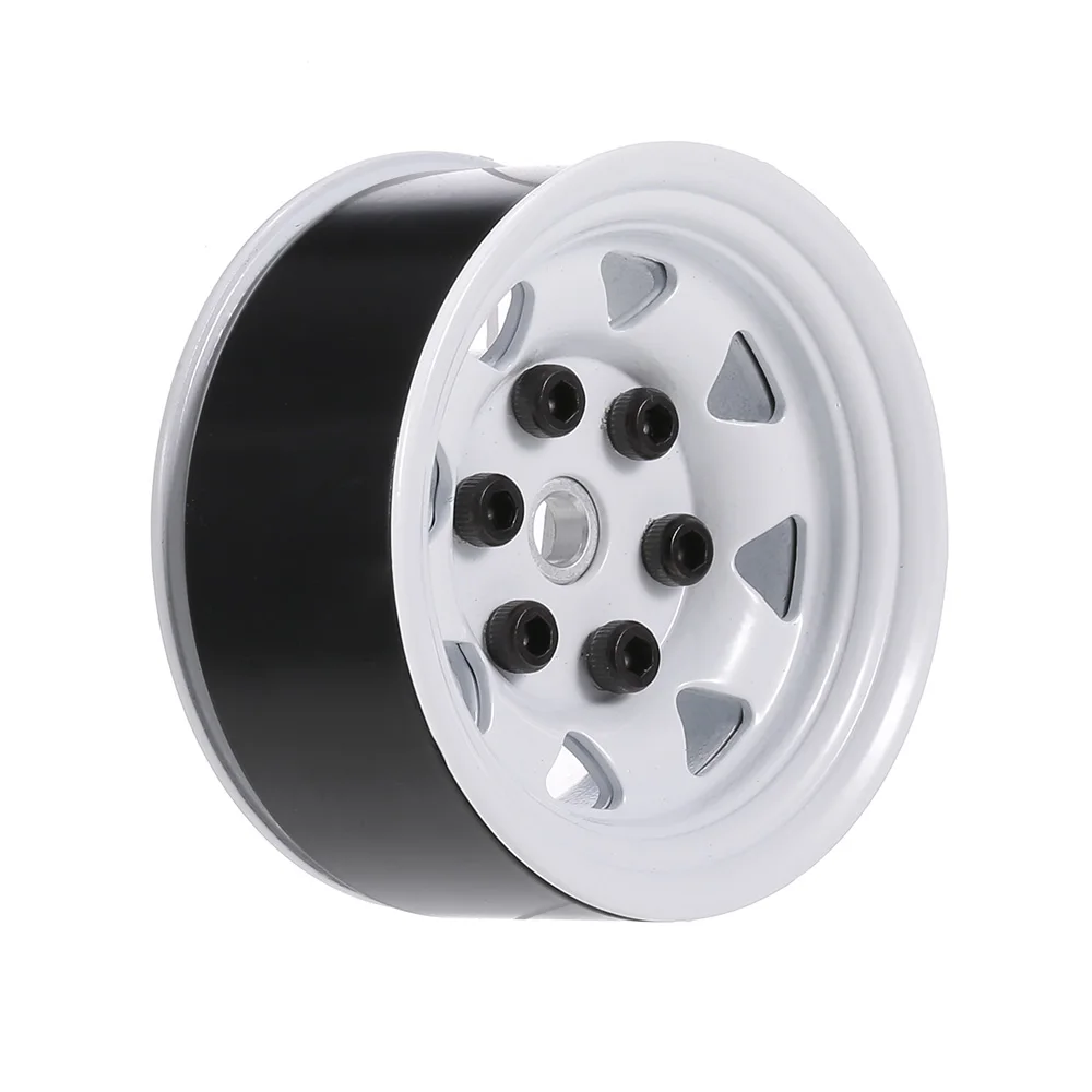 4PCS 1.55 Inch RC Car Metal Wheel Rim for 1/10 Pajero TF2 LC70 CC01 D90 RC Crawler Truck Car