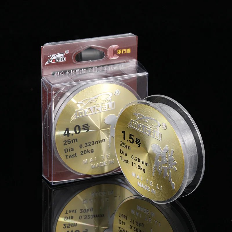 Fishing Line 2pcs/lot Strong Pulling Nylon 100m 25m Wedkarstwo Peche Rock Lure Super Strength Wear Resistant Fishing Line Pesca