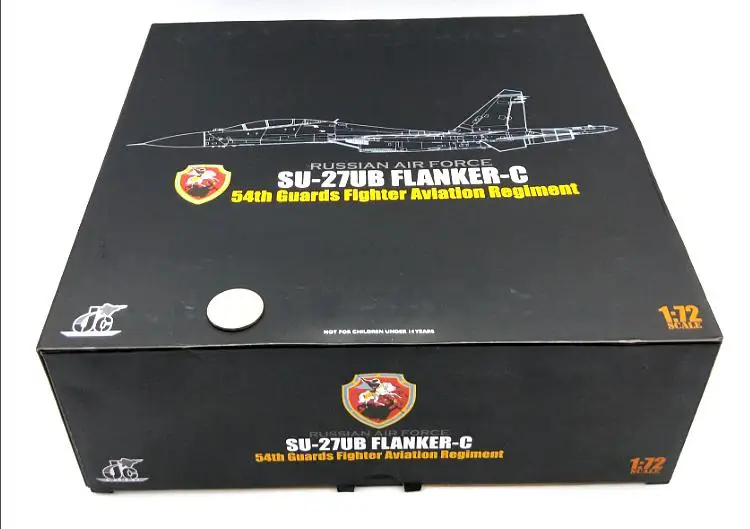 ВВС России SU-27UB FLANKER-C 1/72 литой самолет модель самолета JC