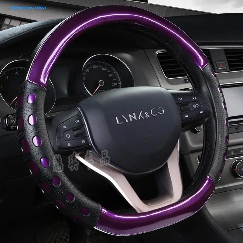 Geely-Lynk& Co 01 специальный чехол для грипа автомобиля Lynk& Co 01 чехол для рулевого колеса четыре сезона универсальный плоский d-образный кожаный чехол