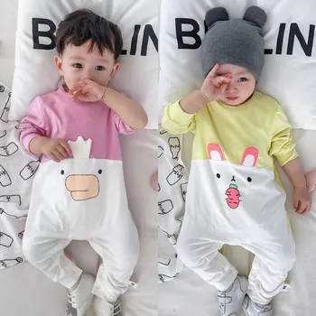 

2020 Autumn Baby Unisex Newborn Long Sleeve Romper Winter Clothes Cartoon Baby Costume Girl Cotton Romper Infantil Born Jumpsuit