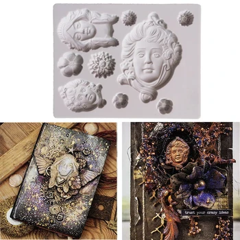 

Art Nouveau Silicone Mold Fondant Cakes Decoration Tool Silicone Molds Sugarcraft Chocolate Baking Tools For cake Gumpaste Form