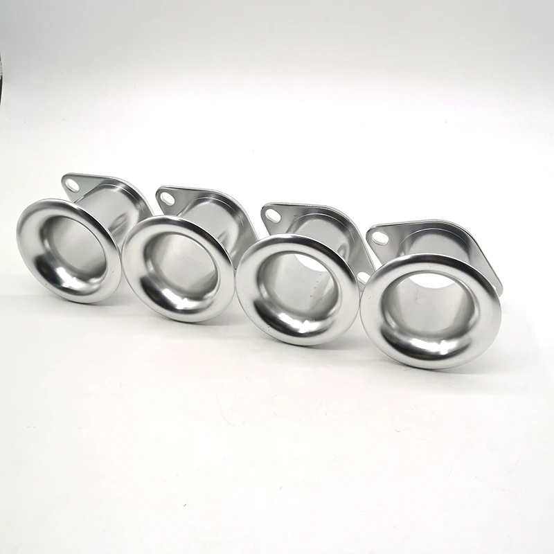 Tanie Dla AE86 dla Corolla GTS prędkość stosu 20V 4AG ITB ITBs trąbka pneumatyczna lejek srebrny EK #